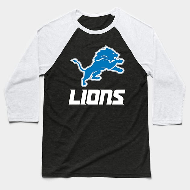 Lions-City Blues Baseball T-Shirt by bigbett